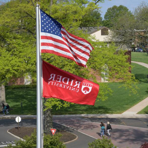 Flags fly over campus